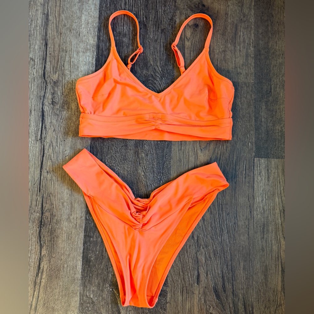 Orange Aerie bikini set Large